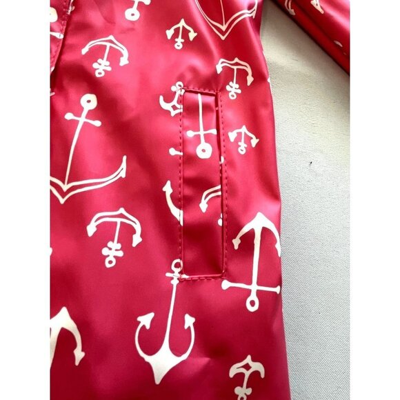 NWOT Pink Taffy Anchor Hooded Raincoat with Fleece Lining 3T - Picture 11 of 12